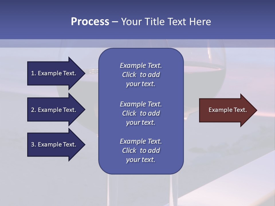 Two Glasses Of Red Wine Sitting On A Ledge Over Looking The Beach, Ocean And Beautiful Sunset. PowerPoint Template