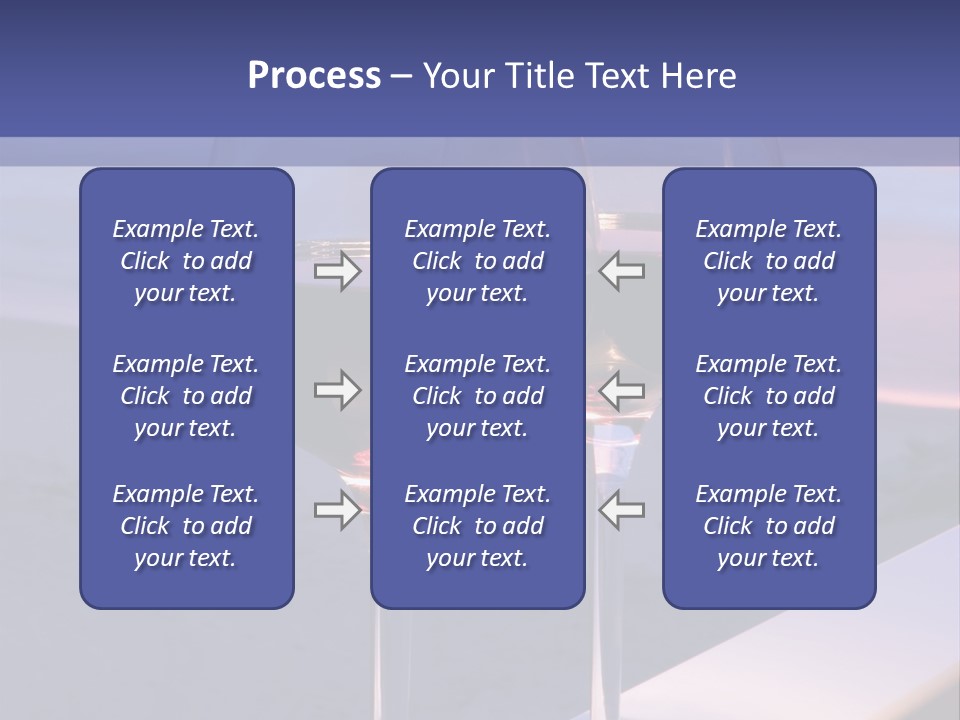 Two Glasses Of Red Wine Sitting On A Ledge Over Looking The Beach, Ocean And Beautiful Sunset. PowerPoint Template