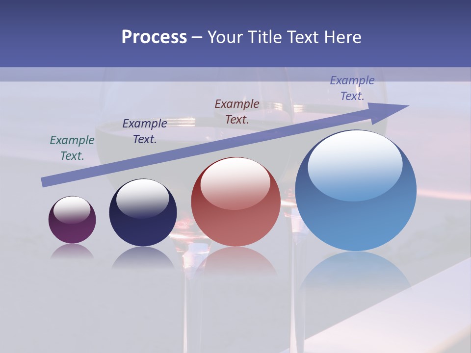 Two Glasses Of Red Wine Sitting On A Ledge Over Looking The Beach, Ocean And Beautiful Sunset. PowerPoint Template
