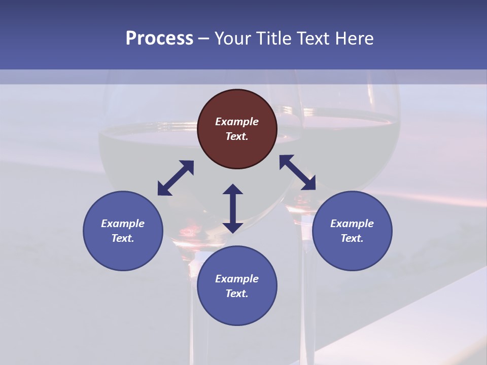 Two Glasses Of Red Wine Sitting On A Ledge Over Looking The Beach, Ocean And Beautiful Sunset. PowerPoint Template