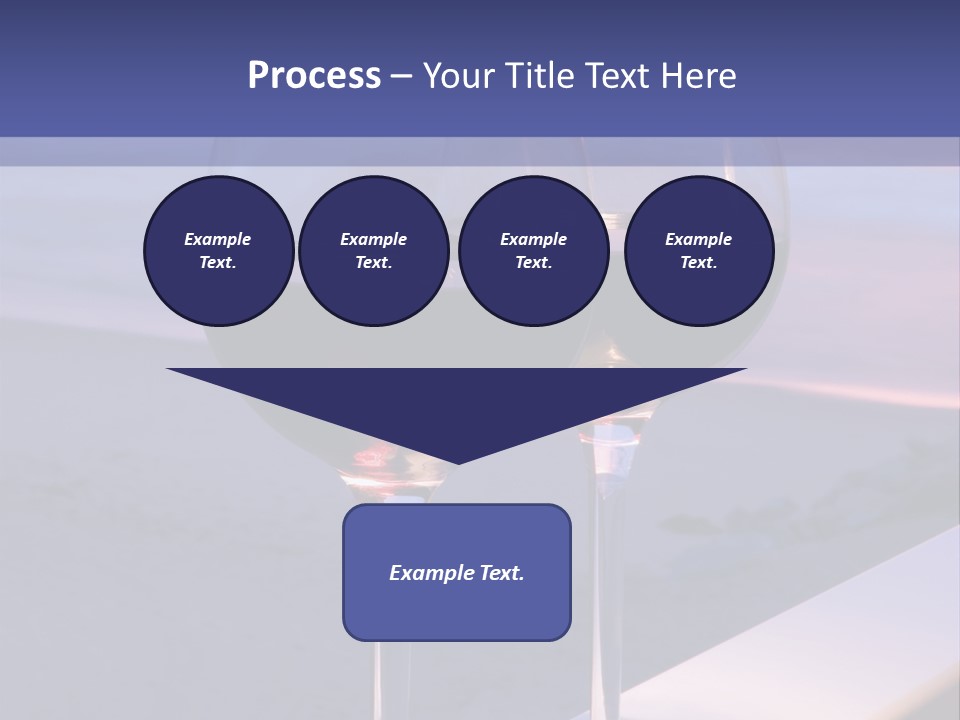 Two Glasses Of Red Wine Sitting On A Ledge Over Looking The Beach, Ocean And Beautiful Sunset. PowerPoint Template