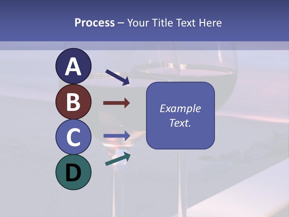 Two Glasses Of Red Wine Sitting On A Ledge Over Looking The Beach, Ocean And Beautiful Sunset. PowerPoint Template