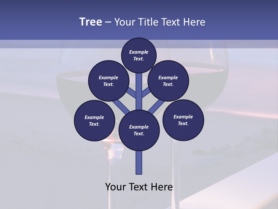 Two Glasses Of Red Wine Sitting On A Ledge Over Looking The Beach, Ocean And Beautiful Sunset. PowerPoint Template