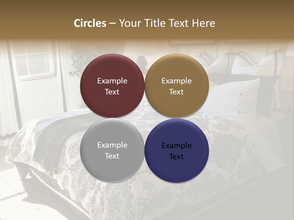 Beautiful Showcase Bedroom Interior PowerPoint Template