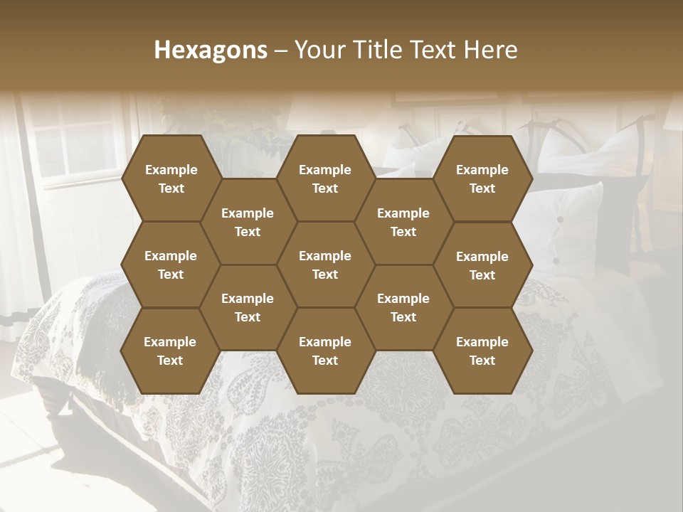 Beautiful Showcase Bedroom Interior PowerPoint Template