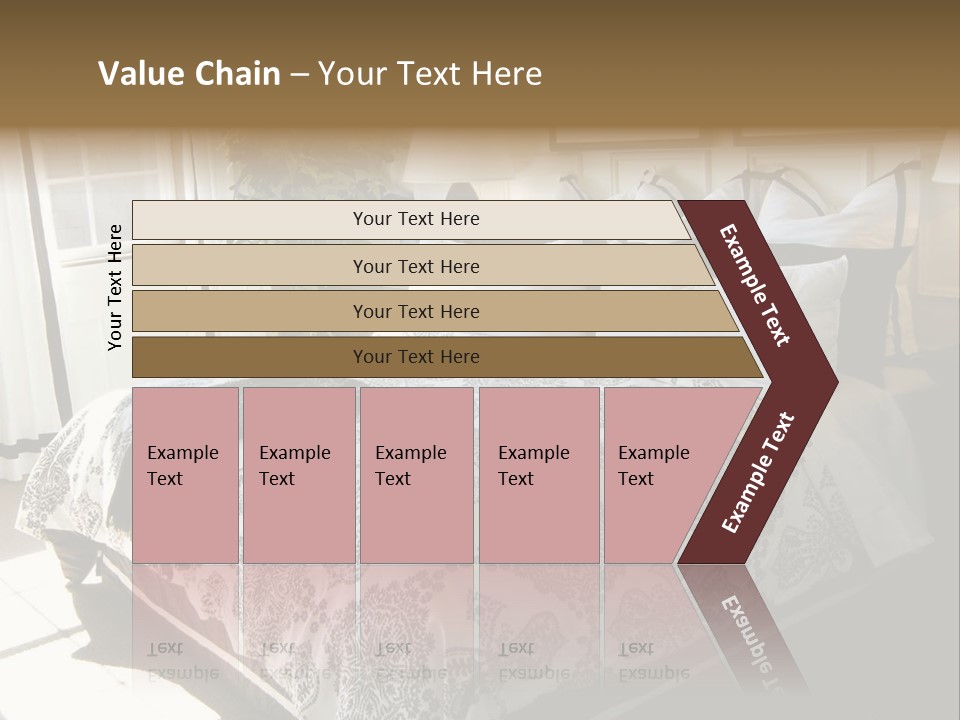 Beautiful Showcase Bedroom Interior PowerPoint Template