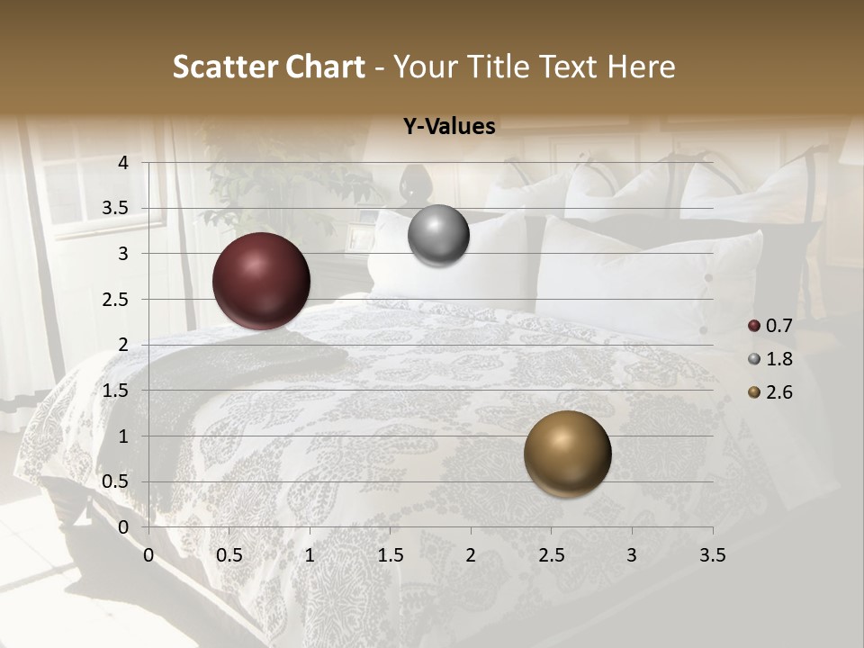 Beautiful Showcase Bedroom Interior PowerPoint Template