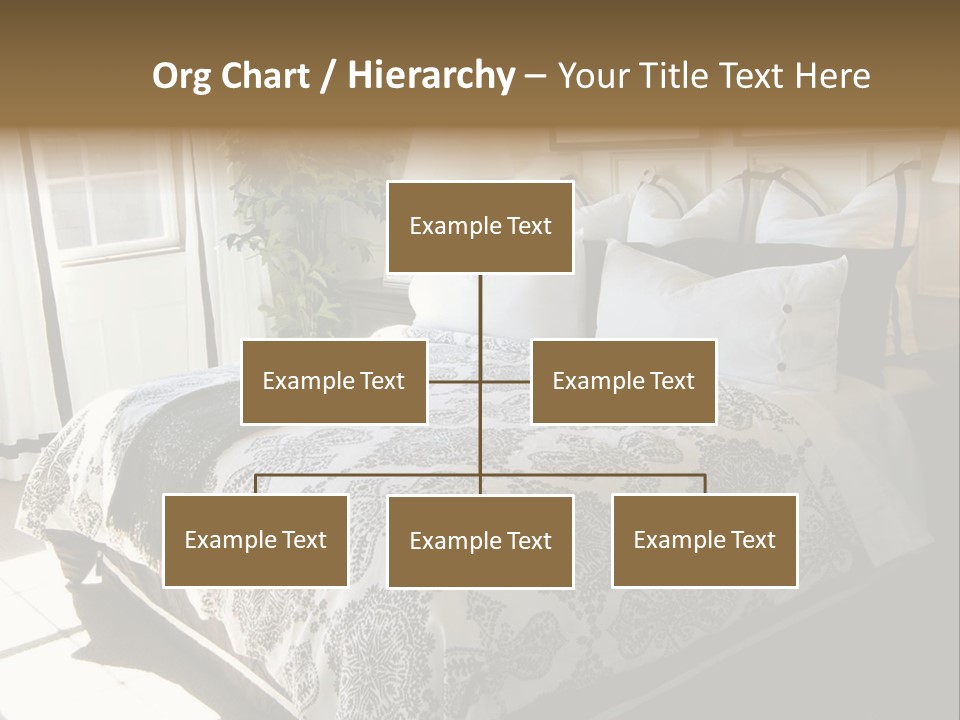 Beautiful Showcase Bedroom Interior PowerPoint Template
