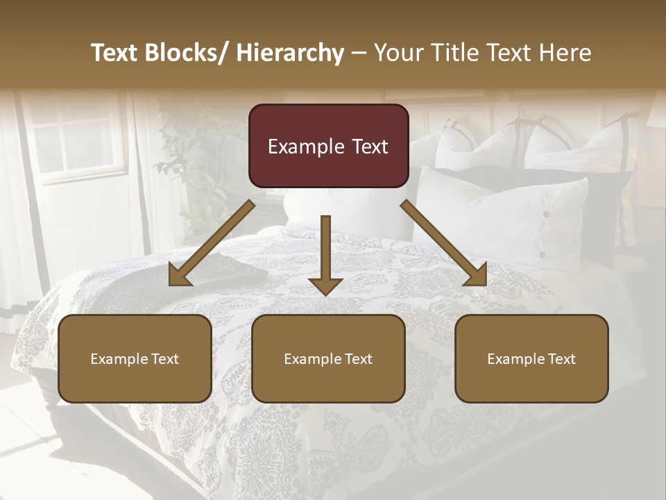 Beautiful Showcase Bedroom Interior PowerPoint Template