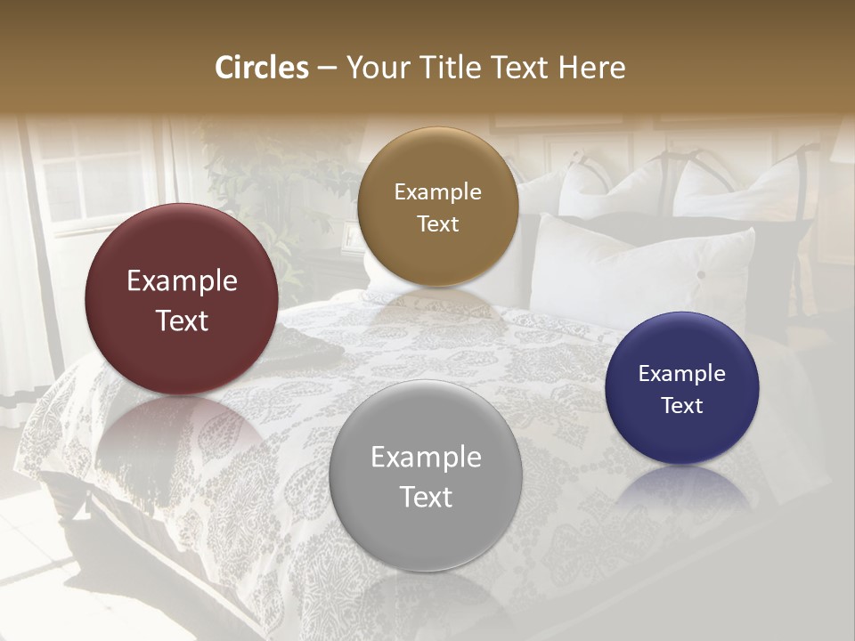 Beautiful Showcase Bedroom Interior PowerPoint Template