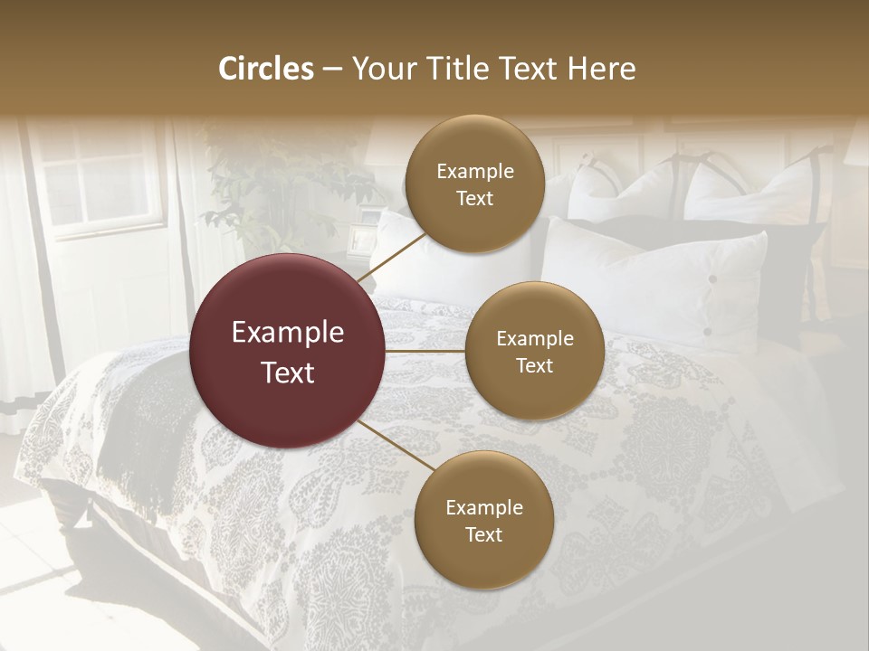 Beautiful Showcase Bedroom Interior PowerPoint Template