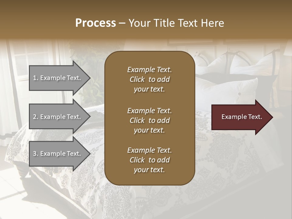 Beautiful Showcase Bedroom Interior PowerPoint Template