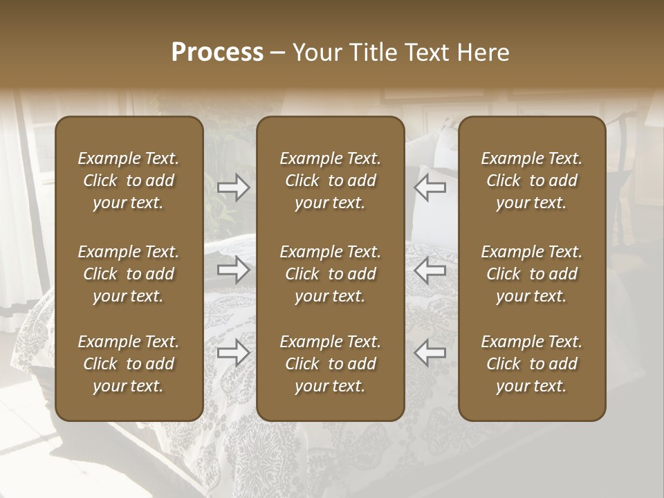 Beautiful Showcase Bedroom Interior PowerPoint Template