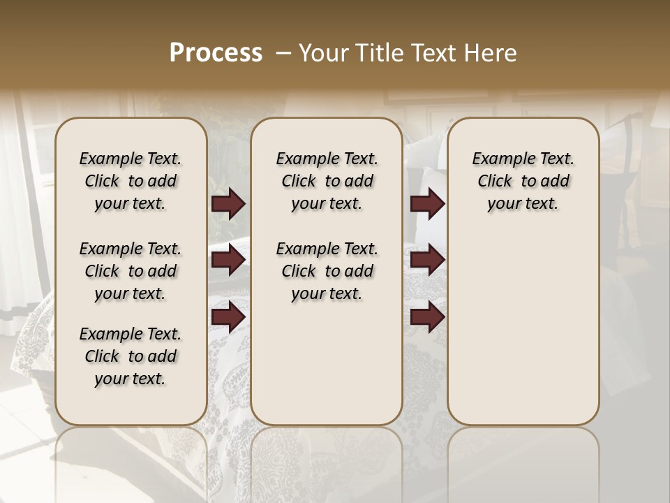 Beautiful Showcase Bedroom Interior PowerPoint Template