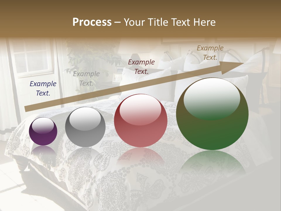 Beautiful Showcase Bedroom Interior PowerPoint Template