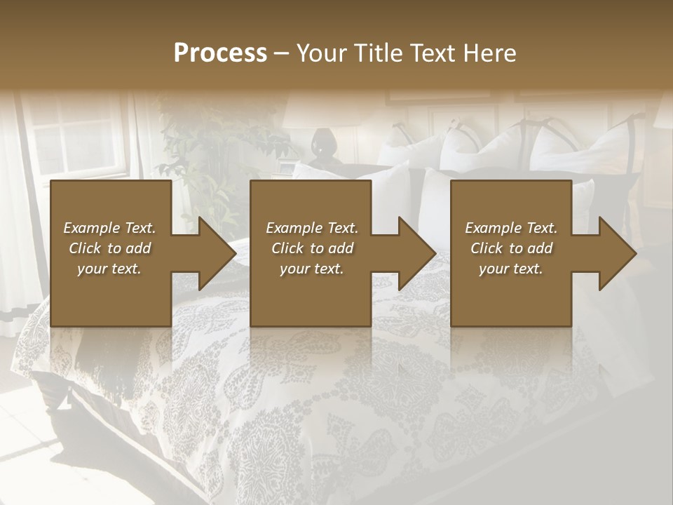 Beautiful Showcase Bedroom Interior PowerPoint Template