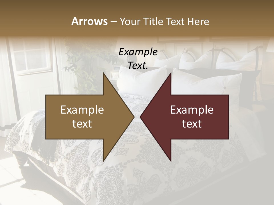 Beautiful Showcase Bedroom Interior PowerPoint Template