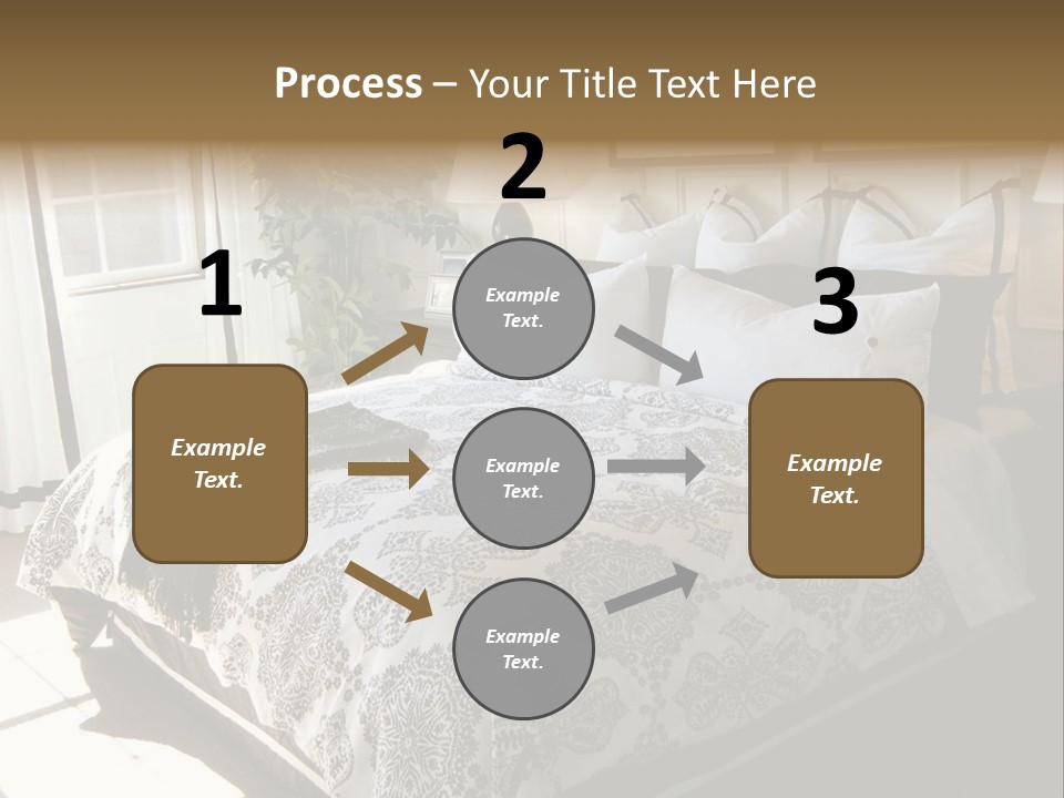 Beautiful Showcase Bedroom Interior PowerPoint Template