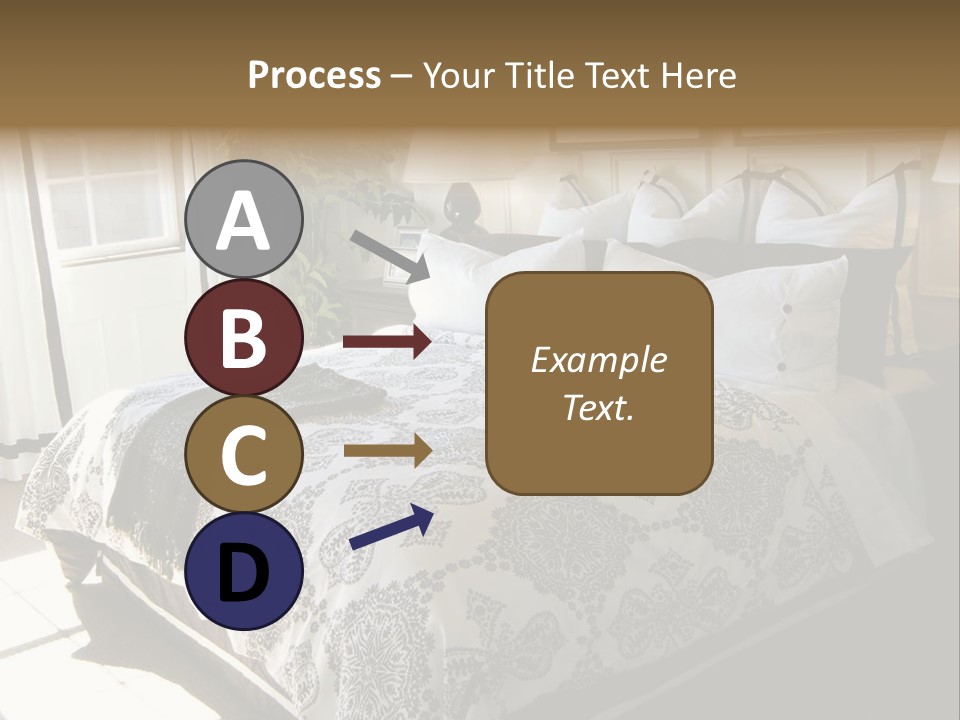 Beautiful Showcase Bedroom Interior PowerPoint Template