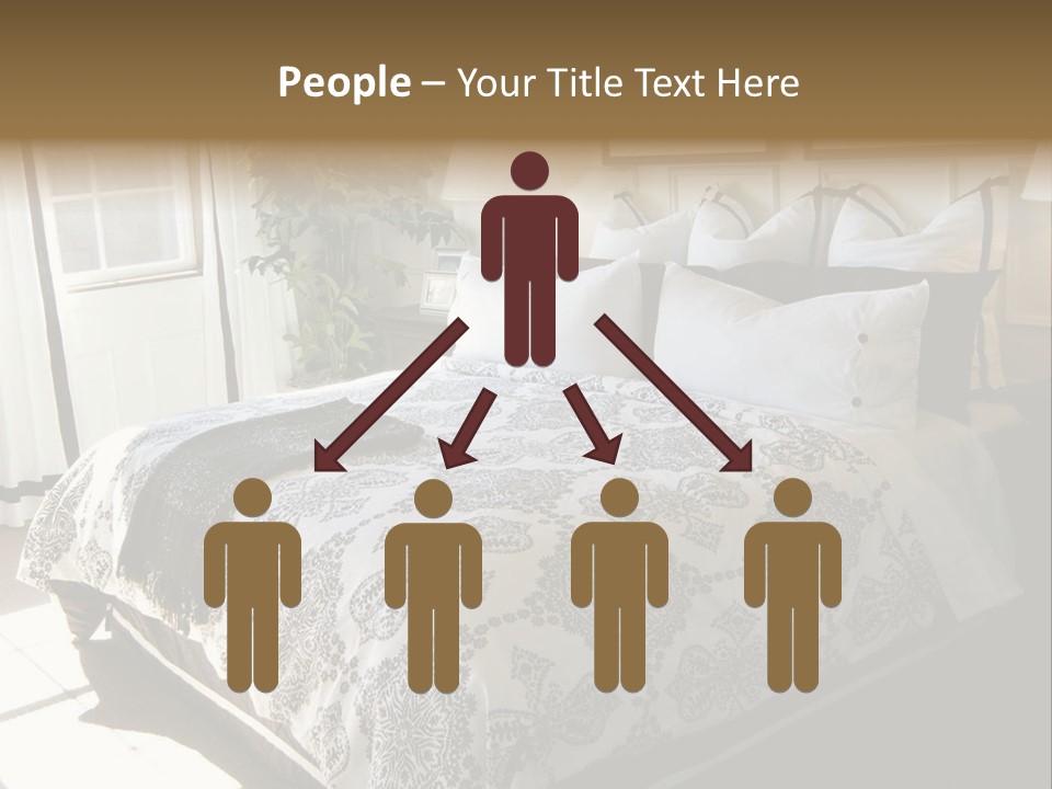 Beautiful Showcase Bedroom Interior PowerPoint Template