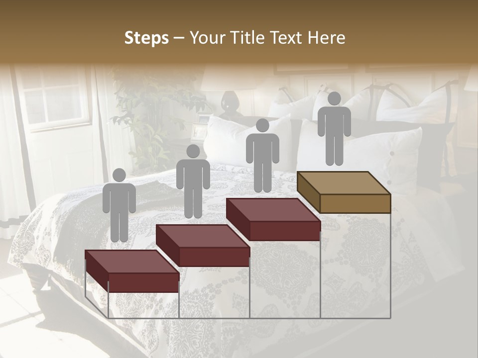 Beautiful Showcase Bedroom Interior PowerPoint Template