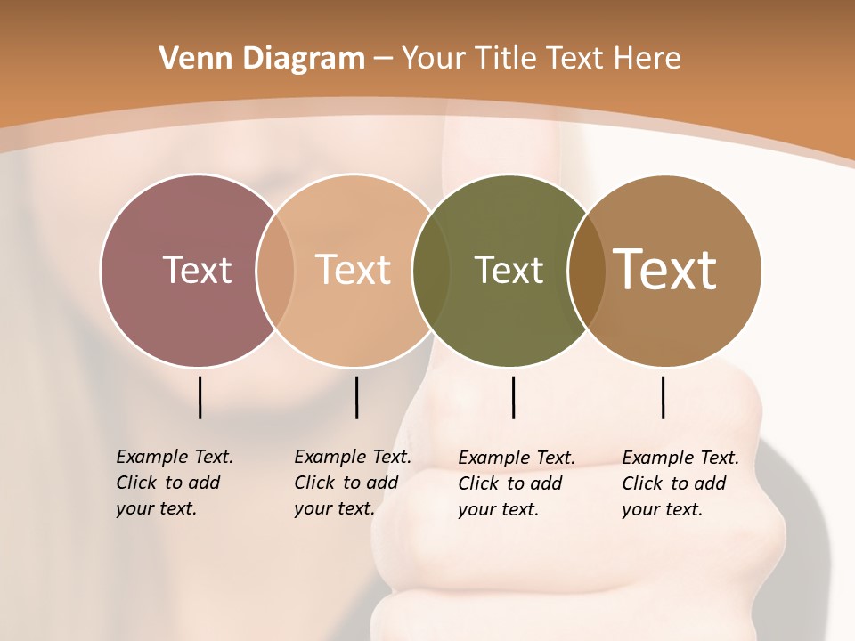 A Woman Giving A Thumbs Up With A Brown Background PowerPoint Template