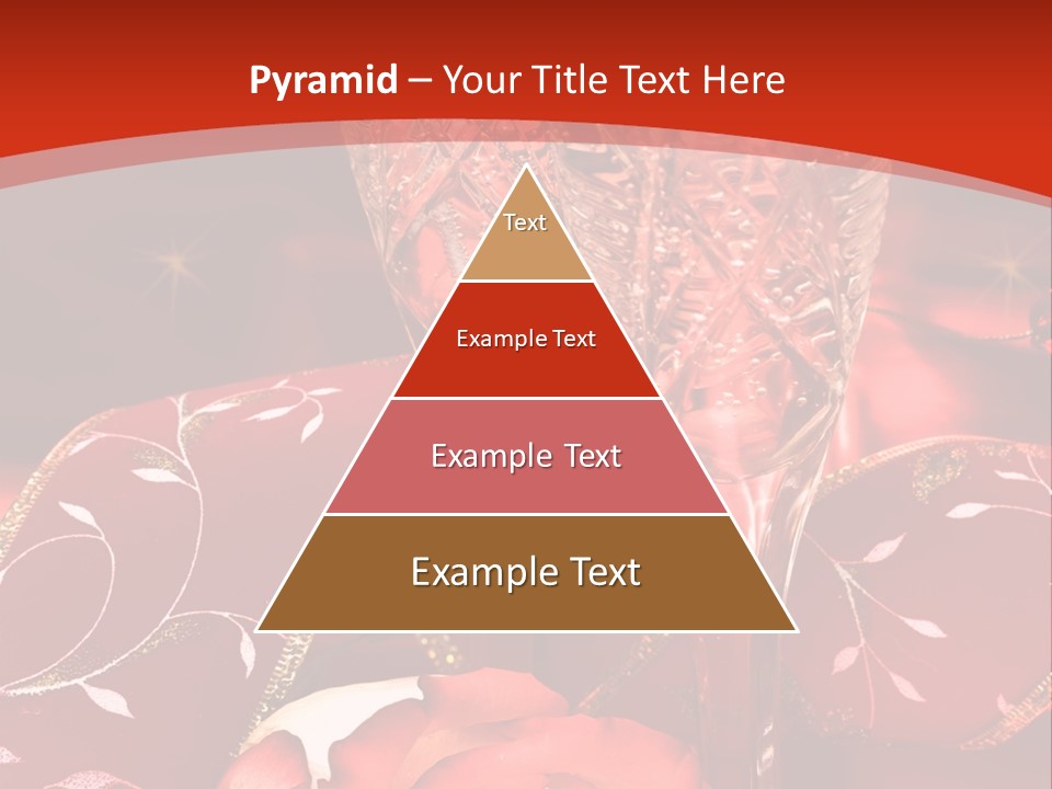 Celebration Table, Rose And Glasses With Champagne PowerPoint Template