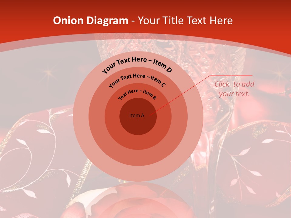 Celebration Table, Rose And Glasses With Champagne PowerPoint Template