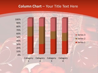 Celebration Table, Rose And Glasses With Champagne PowerPoint Template