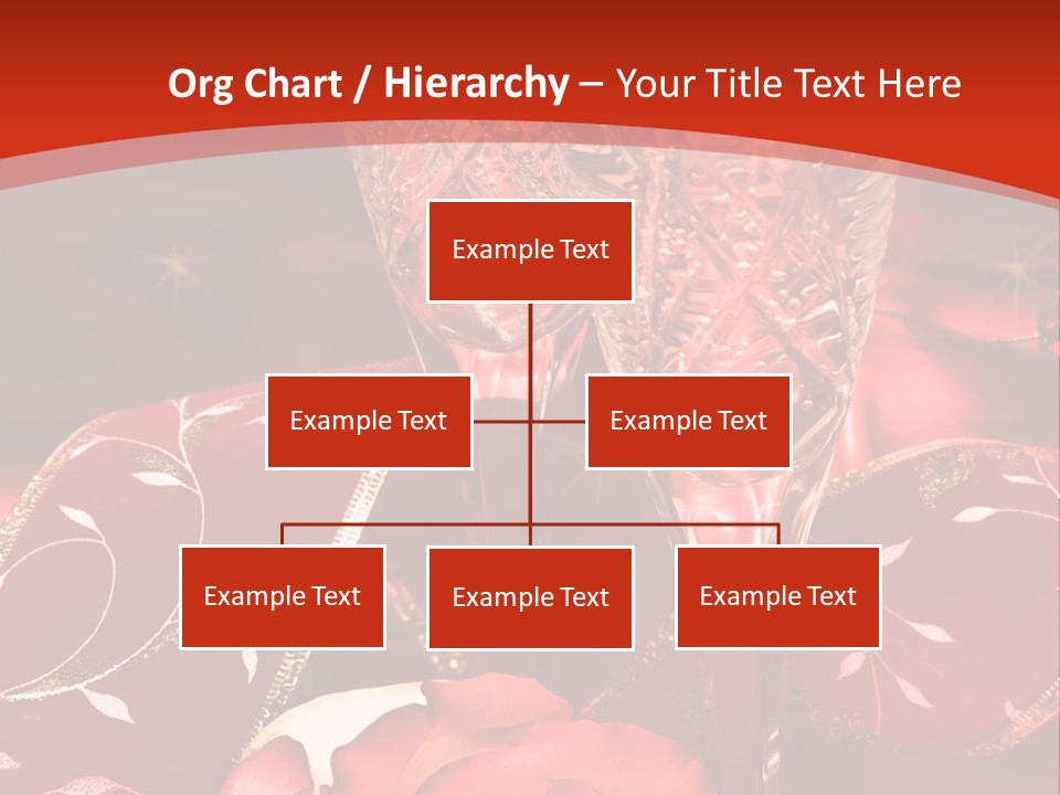Celebration Table, Rose And Glasses With Champagne PowerPoint Template