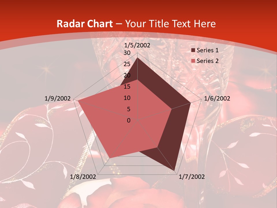Celebration Table, Rose And Glasses With Champagne PowerPoint Template