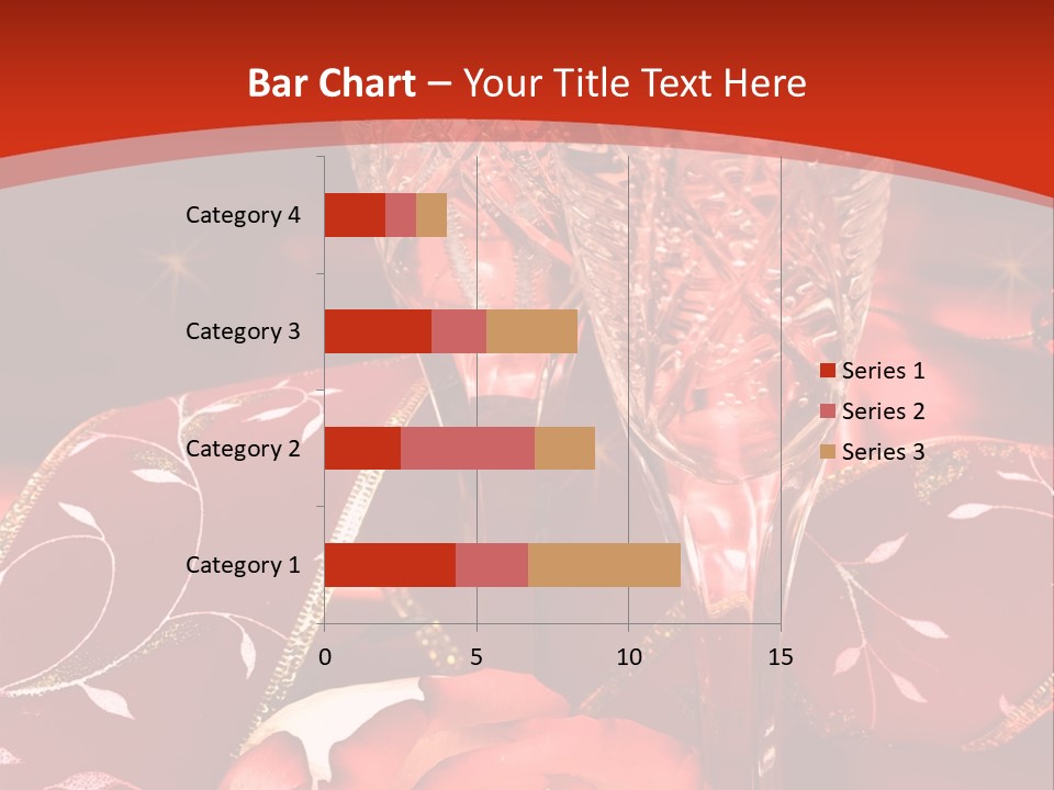 Celebration Table, Rose And Glasses With Champagne PowerPoint Template