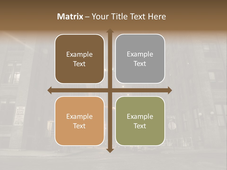 Manhattan Bridge,View From Washington Street , New York,United States Of America PowerPoint Template