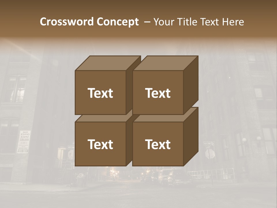 Manhattan Bridge,View From Washington Street , New York,United States Of America PowerPoint Template