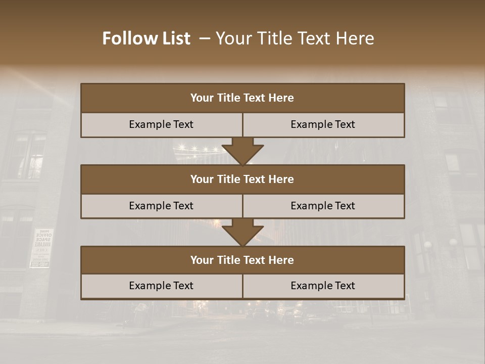 Manhattan Bridge,View From Washington Street , New York,United States Of America PowerPoint Template