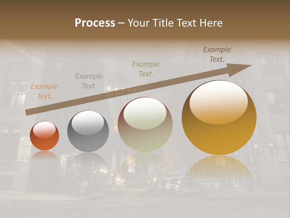 Manhattan Bridge,View From Washington Street , New York,United States Of America PowerPoint Template