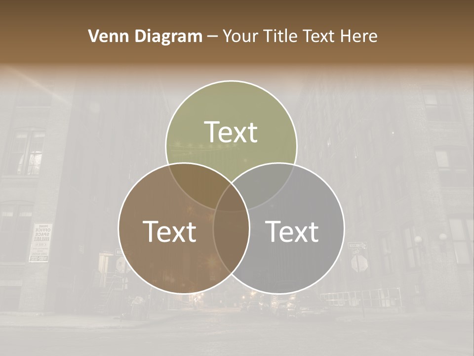 Manhattan Bridge,View From Washington Street , New York,United States Of America PowerPoint Template