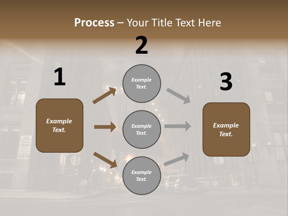 Manhattan Bridge,View From Washington Street , New York,United States Of America PowerPoint Template