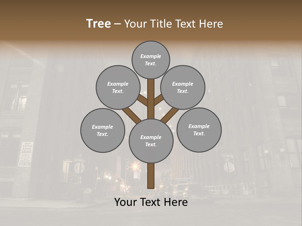 Manhattan Bridge,View From Washington Street , New York,United States Of America PowerPoint Template