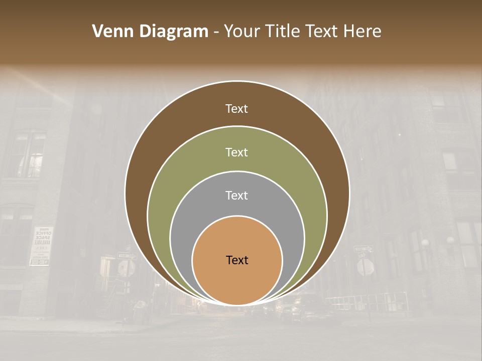 Manhattan Bridge,View From Washington Street , New York,United States Of America PowerPoint Template