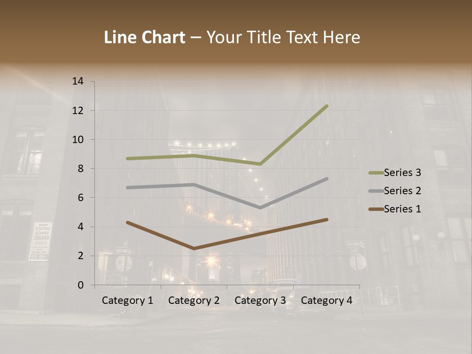 Manhattan Bridge,View From Washington Street , New York,United States Of America PowerPoint Template