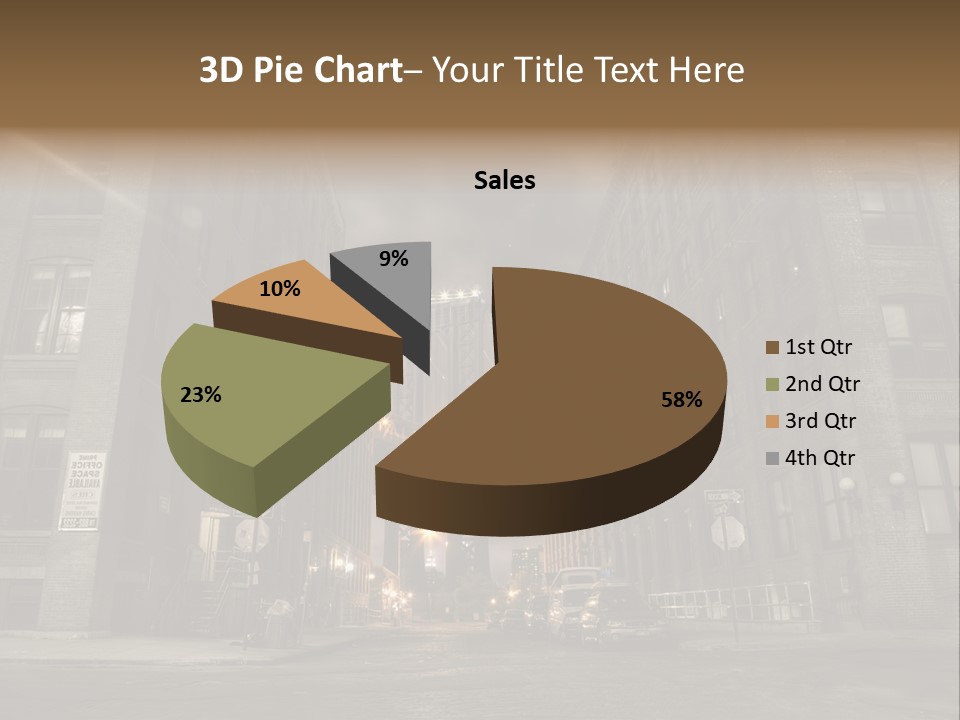 Manhattan Bridge,View From Washington Street , New York,United States Of America PowerPoint Template