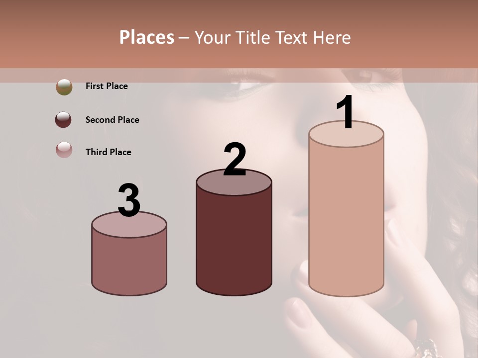 Beautiful Woman. Fashion Art Photo PowerPoint Template