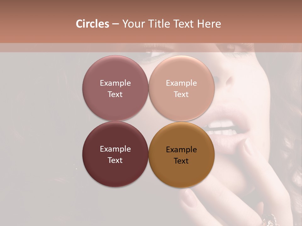 Beautiful Woman. Fashion Art Photo PowerPoint Template