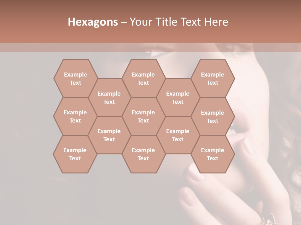 Beautiful Woman. Fashion Art Photo PowerPoint Template