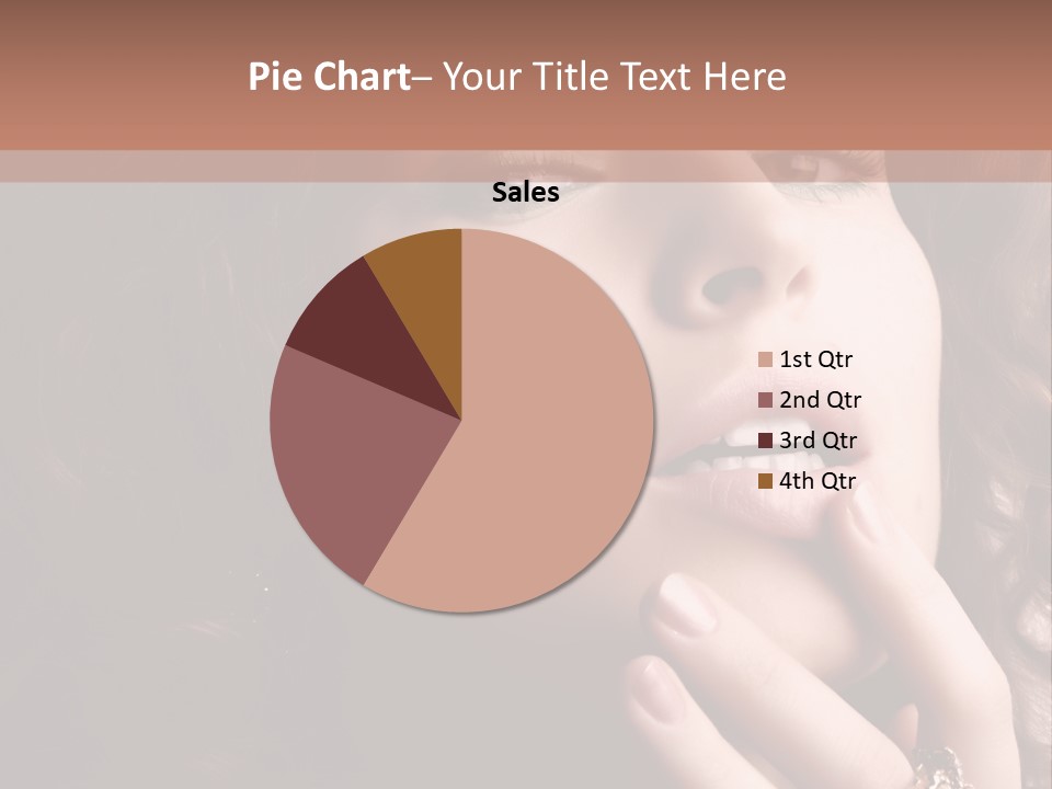 Beautiful Woman. Fashion Art Photo PowerPoint Template