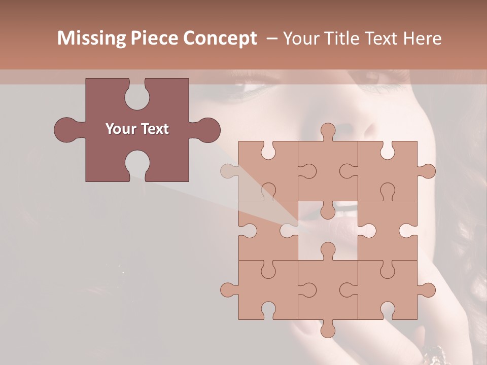 Beautiful Woman. Fashion Art Photo PowerPoint Template