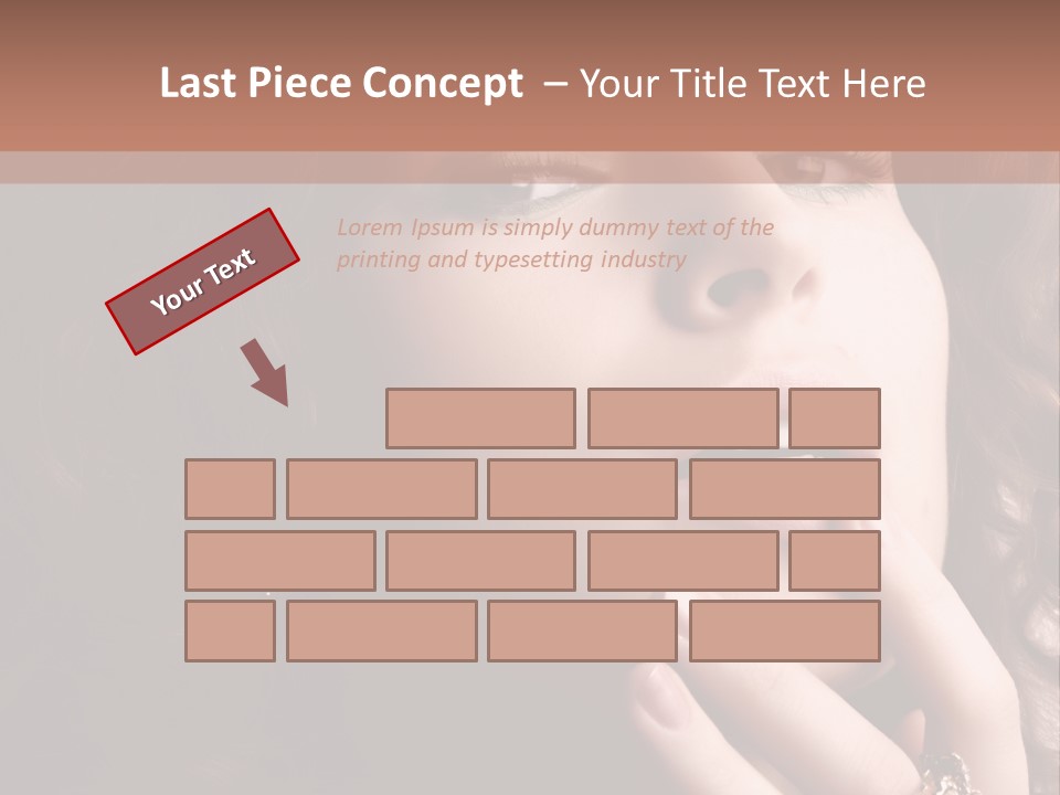 Beautiful Woman. Fashion Art Photo PowerPoint Template