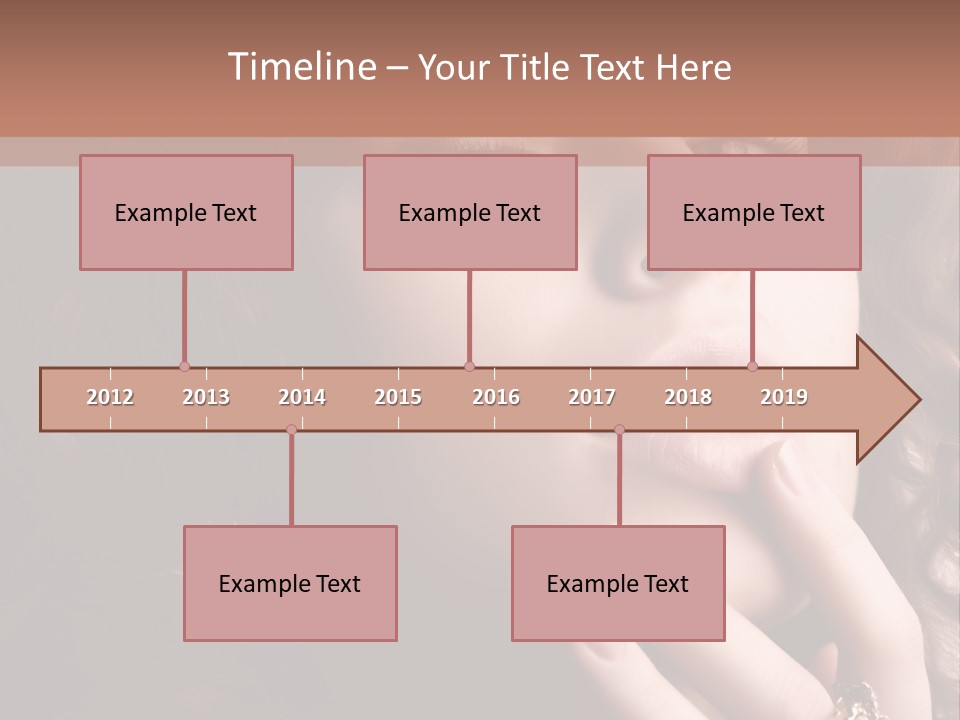 Beautiful Woman. Fashion Art Photo PowerPoint Template