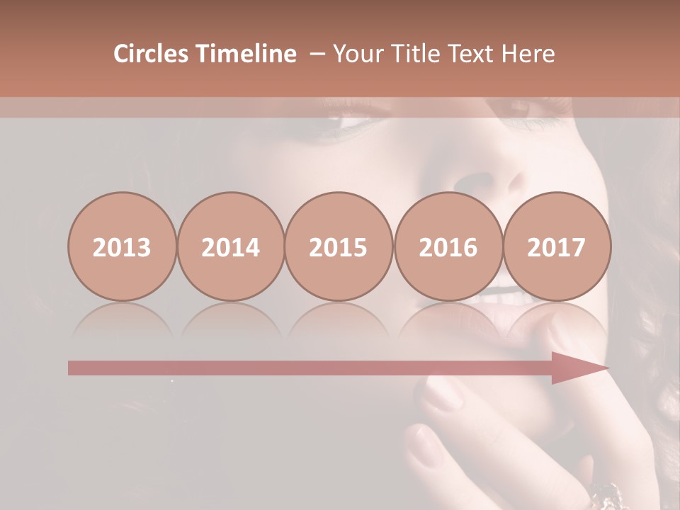 Beautiful Woman. Fashion Art Photo PowerPoint Template